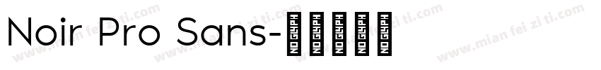 Noir Pro Sans字体转换
